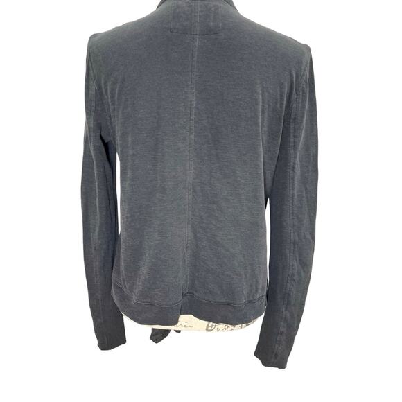 Anthropologie Saturday Sunday Washed Black Open Knit Draped Cardigan Size Small - Picture 6 of 14